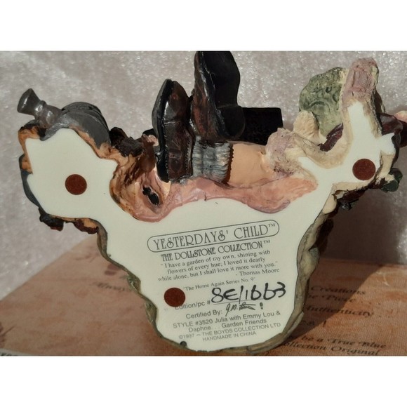 BOYDS BEAR YESTERDAYS CHILD DOLLSTONE JULIA EMMY LOU GARDEN FRIENDS 1E 3528 ⭐️ - Picture 8 of 10